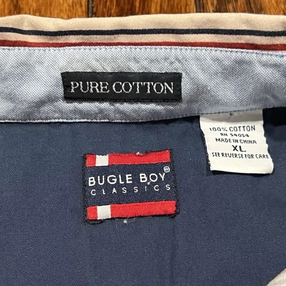 VTG Bugle Boy Company Button Down Shirt Men’s XL Long Sleeve Stripes - Picture 4 of 6